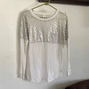 White PINK long sleeve